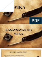 Kasaysayan NG Wika