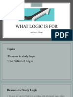 What Logic Is For