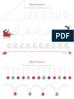 Christmas Pencil Control Activity Sheets