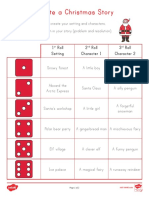 Create A Christmas Story Writing Activity Sheet