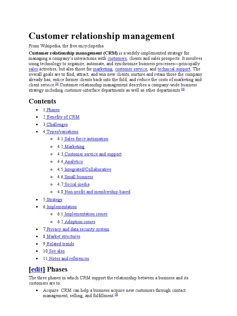 Customer Relationship Management | PDF | Career & Growth