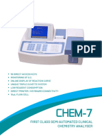 CHEM-7: First Class Semi Automated Clinical Chemistry Analyser