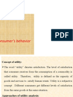 Theory of Consumer Behaviour