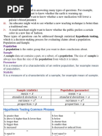 Hypothesis Testing Introduction