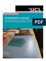 Ucl Careers Internships Toolkit For Ucl Students - Dec 2019 - Accessible Sort of