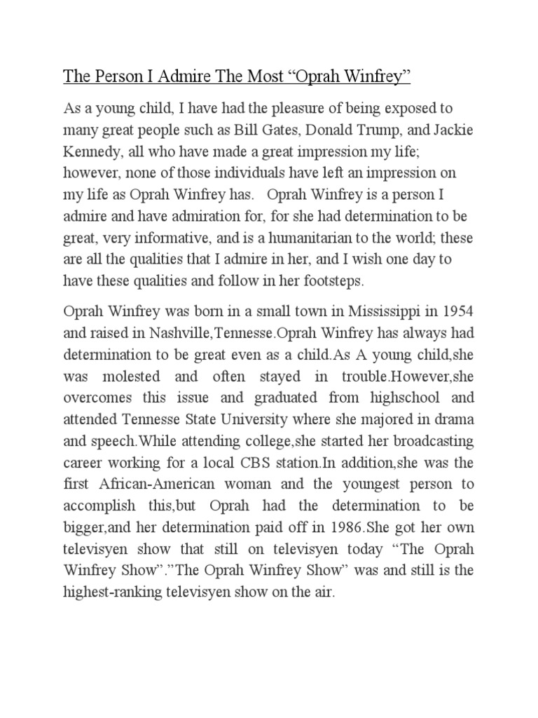 The person i admire the most is myself image