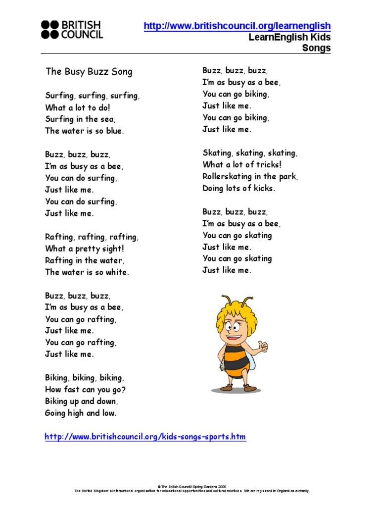 Sports Busy Buzz Lyrics | PDF