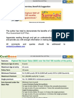 Licindia Samridhi Plus Ulip Guaranteed