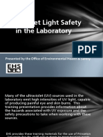 Ultraviolet Light Safety in The Laboratory
