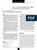 The Maternal Benefits of Corticosteroids With Hellp