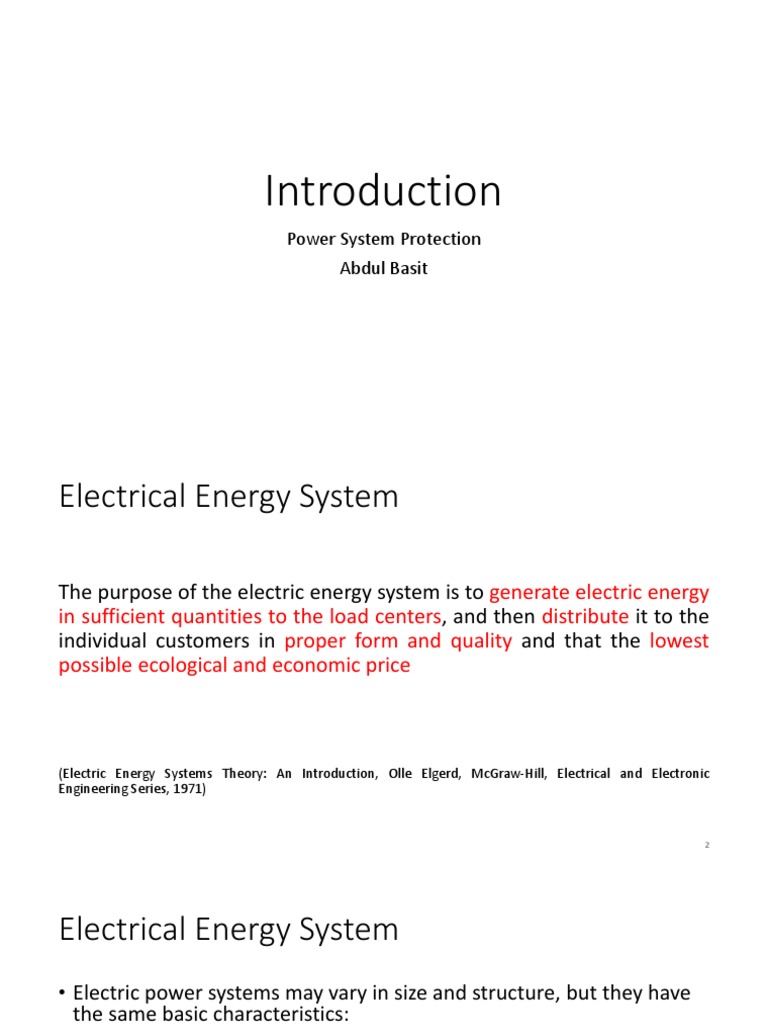 Power System Protection Overview | PDF | Relay | Electric Power ...