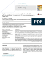 Optimal Energy Cost and Economic Analysis of A Residential Grid Interactive Solar PV System