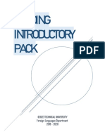 Reading Introductory Pack Updated Version For 2020-2021