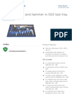 Set of BI Pliers and Hammer in SOS Tool Tray: Product Features Profiles
