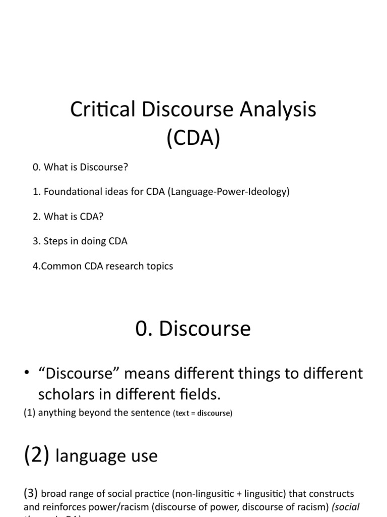 Understanding Critical Discourse Analysis | PDF | Discourse | Academic ...