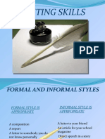 Formal Vs Informal Letters