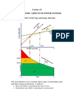 Lecture (2) Basic Economic Aspects of Power Systems: Utilization of The LDC in Unit Type and Energy Allocation