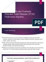 Pembinaan Kader Posbindu Penyakit Tidak Menular (PTM) Puskesmas Sapuran