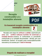 Recepția construcțiilor și a instalațiilor aferente