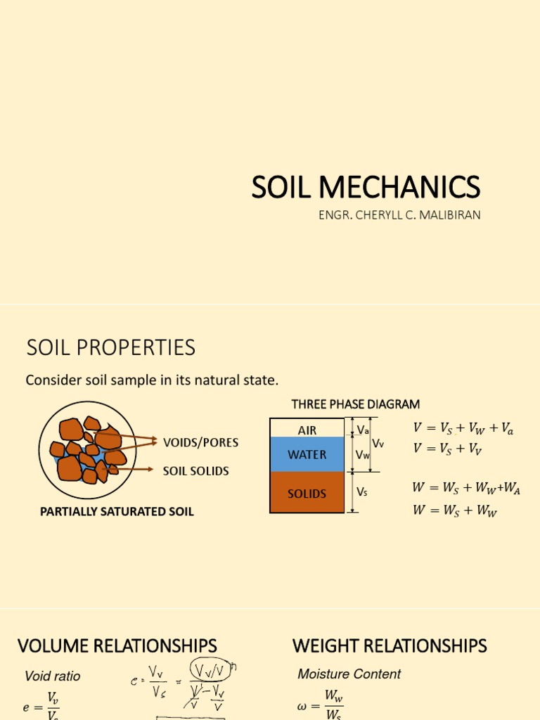 Soil Mechanics and Properties Overview | PDF | Fluid Dynamics | Soil ...