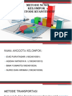 Metode NWC Transportasi