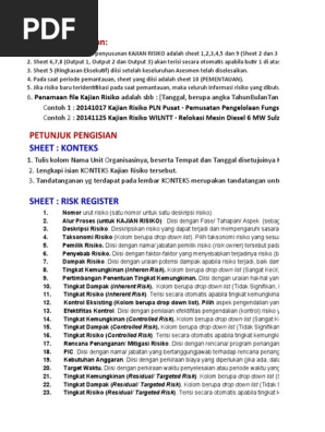 Kertas Kerja Kajian Risiko Pdf