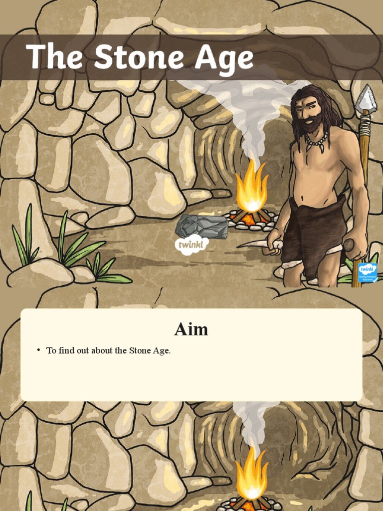 Introduction To The Stone Age PowerPoint PDF Homo Stone Age