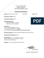 Dr. Emanuel Semprún Médico Internista MPPS 14919 COMEZU: 2619