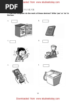 CBSE Class 1 Computer Science Worksheet - Applications of The Computer