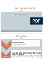 Konsep Dasar Hadis