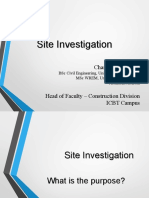 Site Investigation