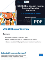 MI 20.21: o Ano em Revista Doença Vascular Pulmonar: VTE: 2020 A Year in Review