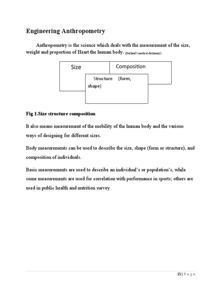 Engineering Anthropometry | PDF | Self-Improvement | Wellness