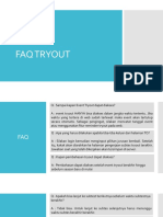 FAQ Tryout