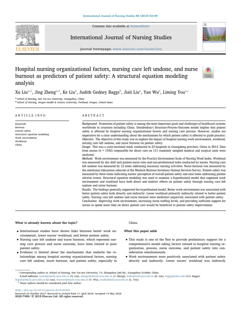 International Journal of Nursing Studies | PDF