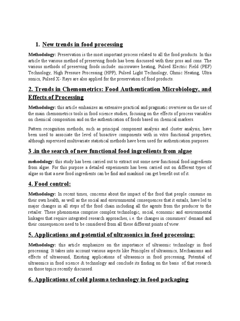 Methodology | PDF | Food Science | Metabolomics
