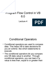 Program Flow Control in VB 6.0