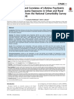 The Prevalence and Correlates of Lifetime Psychiatric Disorders and Trauma Exposures in Urban and Rural Settings: Results From The National Comorbidity Survey Replication (NCS-R)