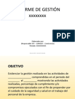 Informe Gestión Nacional Materiales