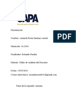 Tarea 2 de Taller de Analisis Del Discurso