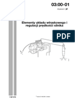 WSM - 03-00-01 Elementy Układu Wtryskowego I Regulacji Prędkości Silnika