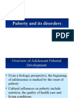 Puberty and Its Disorders Puberty and Its Disorders