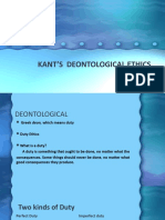 Kant's Deontological Ethics