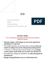 Gate Characteristics Design Thyristor Ratings Requirements of The Gate Circuit