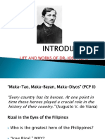 Life and Works of Dr. Jose Rizal