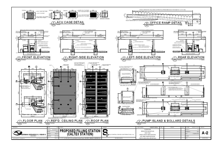 Filling Station Design and Elevations | PDF | Motor Vehicle