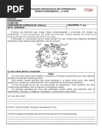 Atividade 13 4 o Ano Ciencia Da Natureza Tema Transmissao de Doencas ...