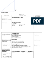 CLASS OPENING (2 Mins) : Lesson Plan