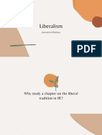 Liberalism: International Relations