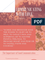 Communicating With Love